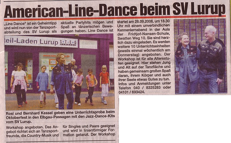 Line Dance Bericht